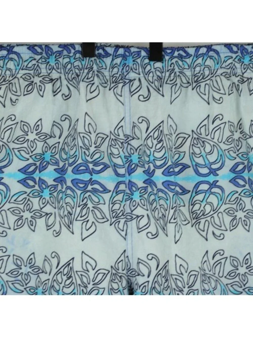 Sand And Sun Men's Extra Large Blue Ombre Tropical Leaf Quick Dry Swim Trunks